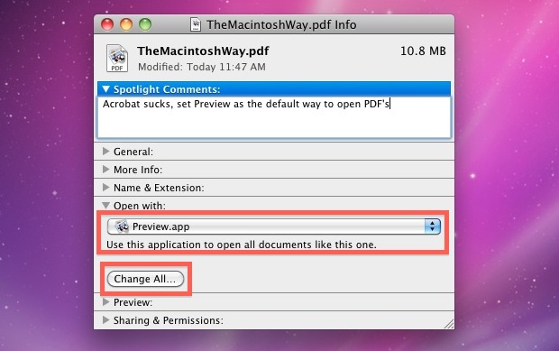 set adobe as default printer for mac